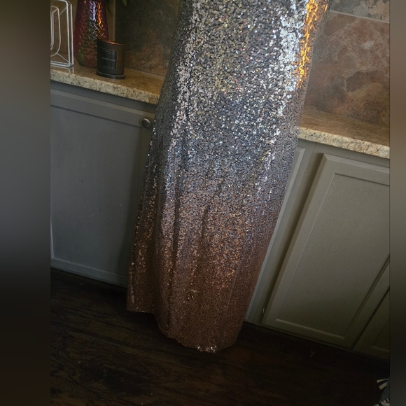 ✨️50% Off✨️Eloquii Silver Sequin Maxi Dress | Size 18W | NWT - Picture 3 of 4